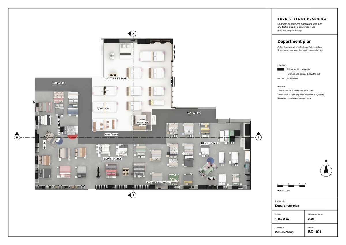 Department plan, 1:150