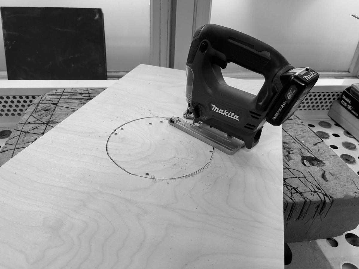 Cutting the opening