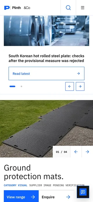 Home page on a phone