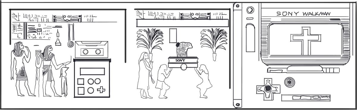 Tapestry drawings: ritual, ceremony and the Walkman